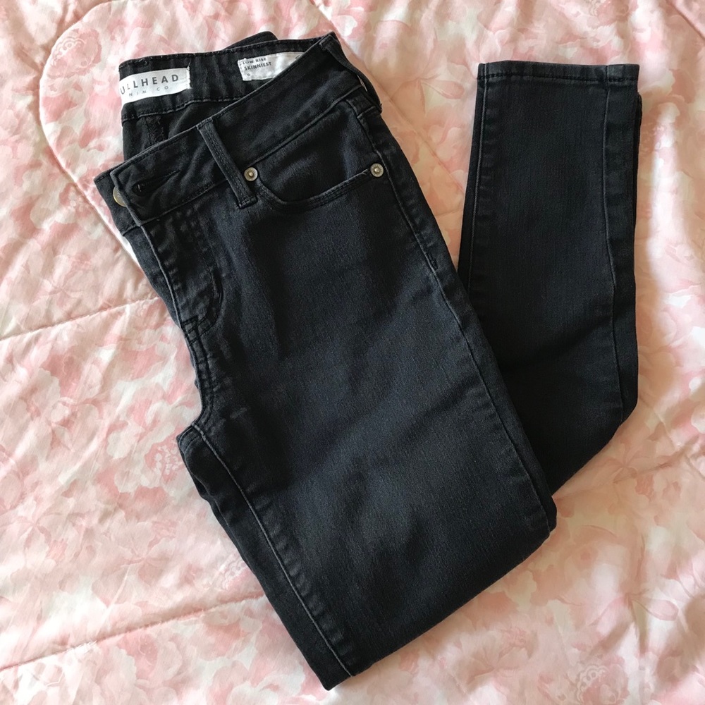 Pacsun Bullhead Low-Rise Skinniest Black Jeans